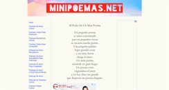 Desktop Screenshot of minipoemas.net